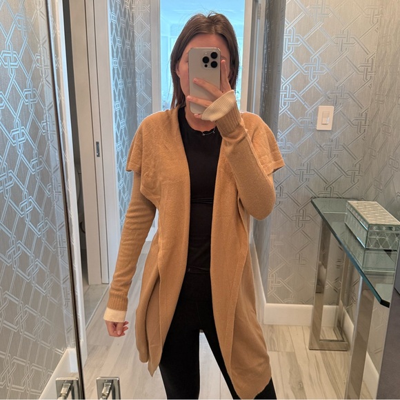 Theory 100% Cashmere Open Front Cardigan Size Petite - Picture 3 of 8